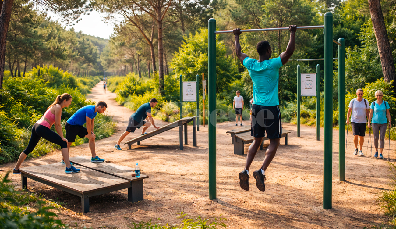 Tunisie : un parcours de santé olympique au parc d’Ennahli,...