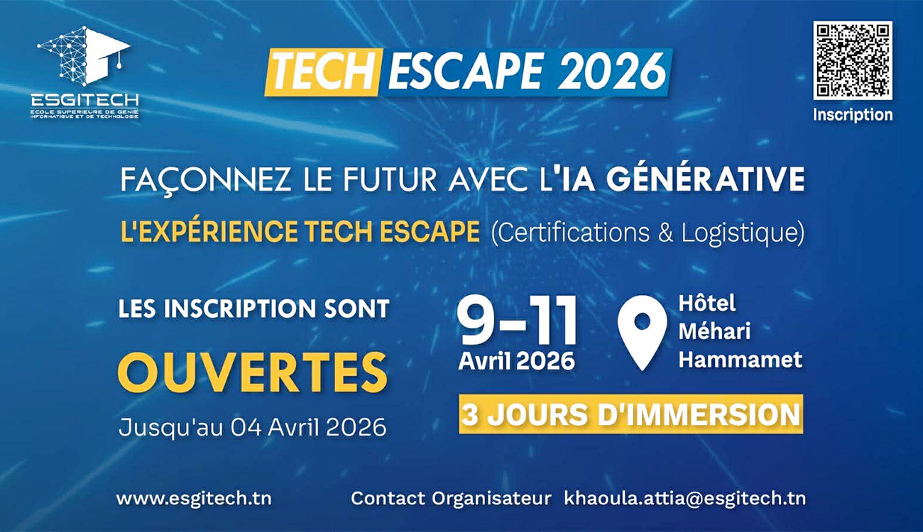 ESGITECH lance « Tech Escape 2026 » : trois jours...