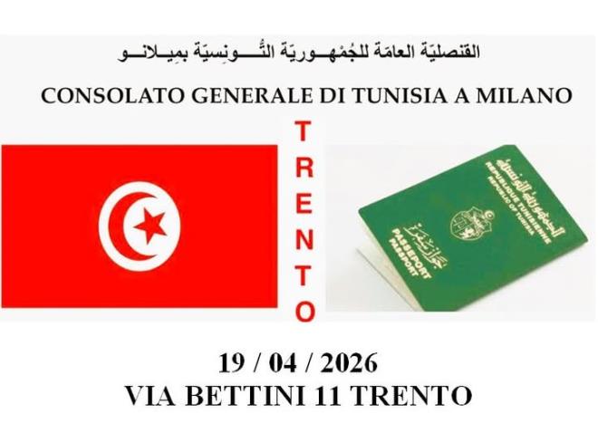 Mission consulaire tunisienne à Trente pour rapprocher les services aux...