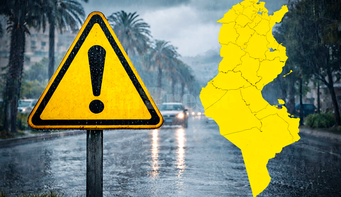 Météo : vigilance jaune dans 21 gouvernorats