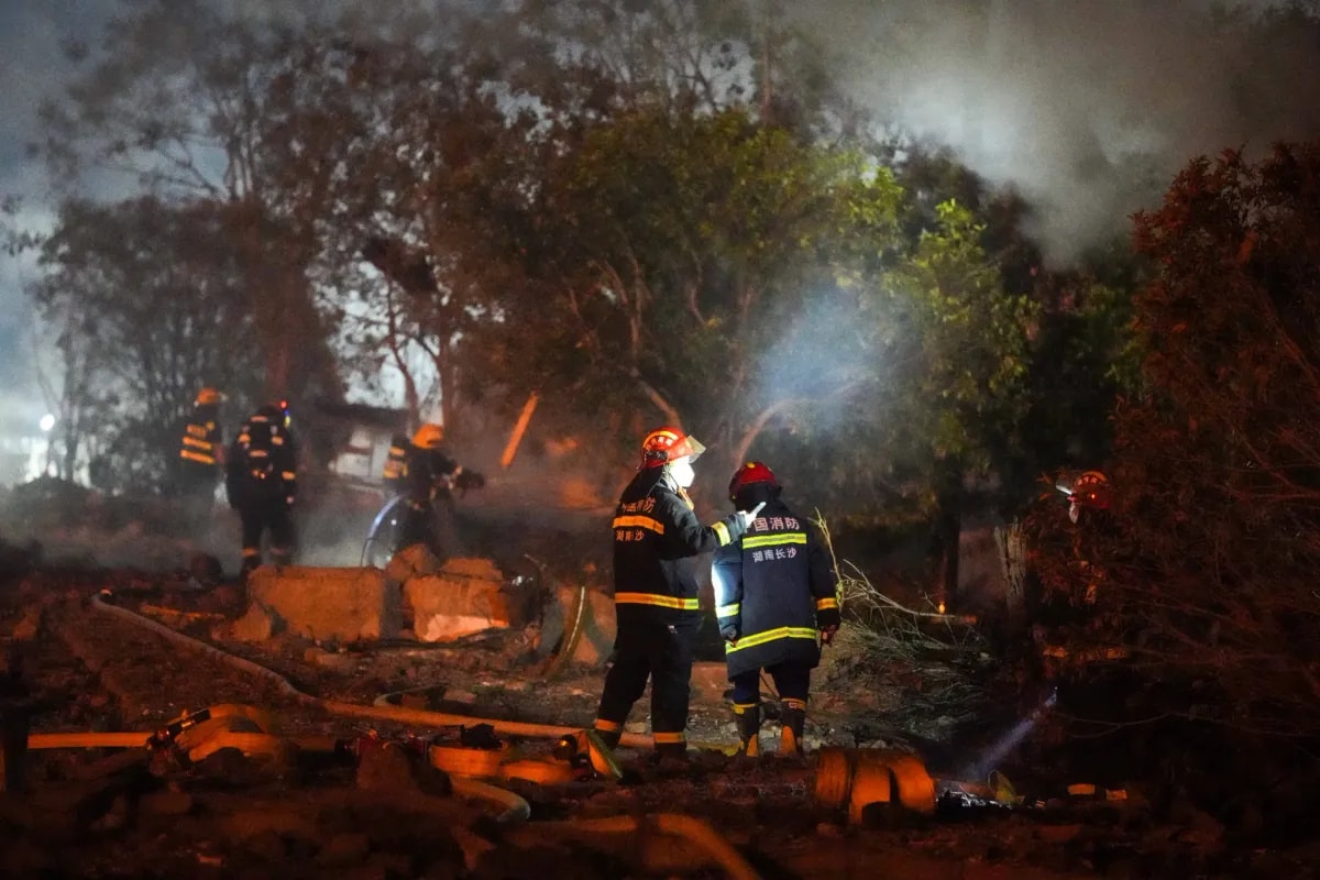 Usine de feux d&rsquo;artifice en Chine: une explosion fait 26...