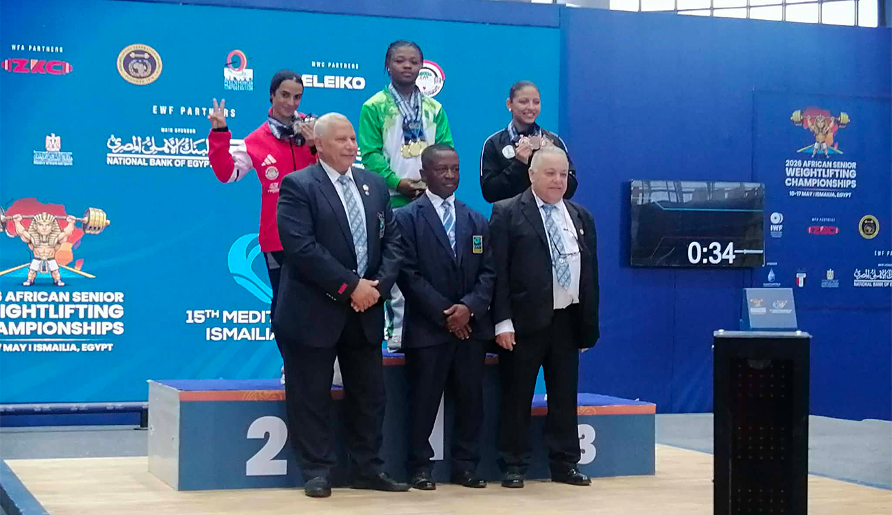Championnat d&rsquo;Afrique d&rsquo;haltérophilie : la tunisienne Eya Aouadi décroche 3...