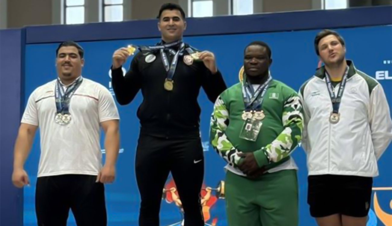 Championnat d&rsquo;Afrique d&rsquo;Haltérophilie: Le soldat de première classe Aymen Bacha...