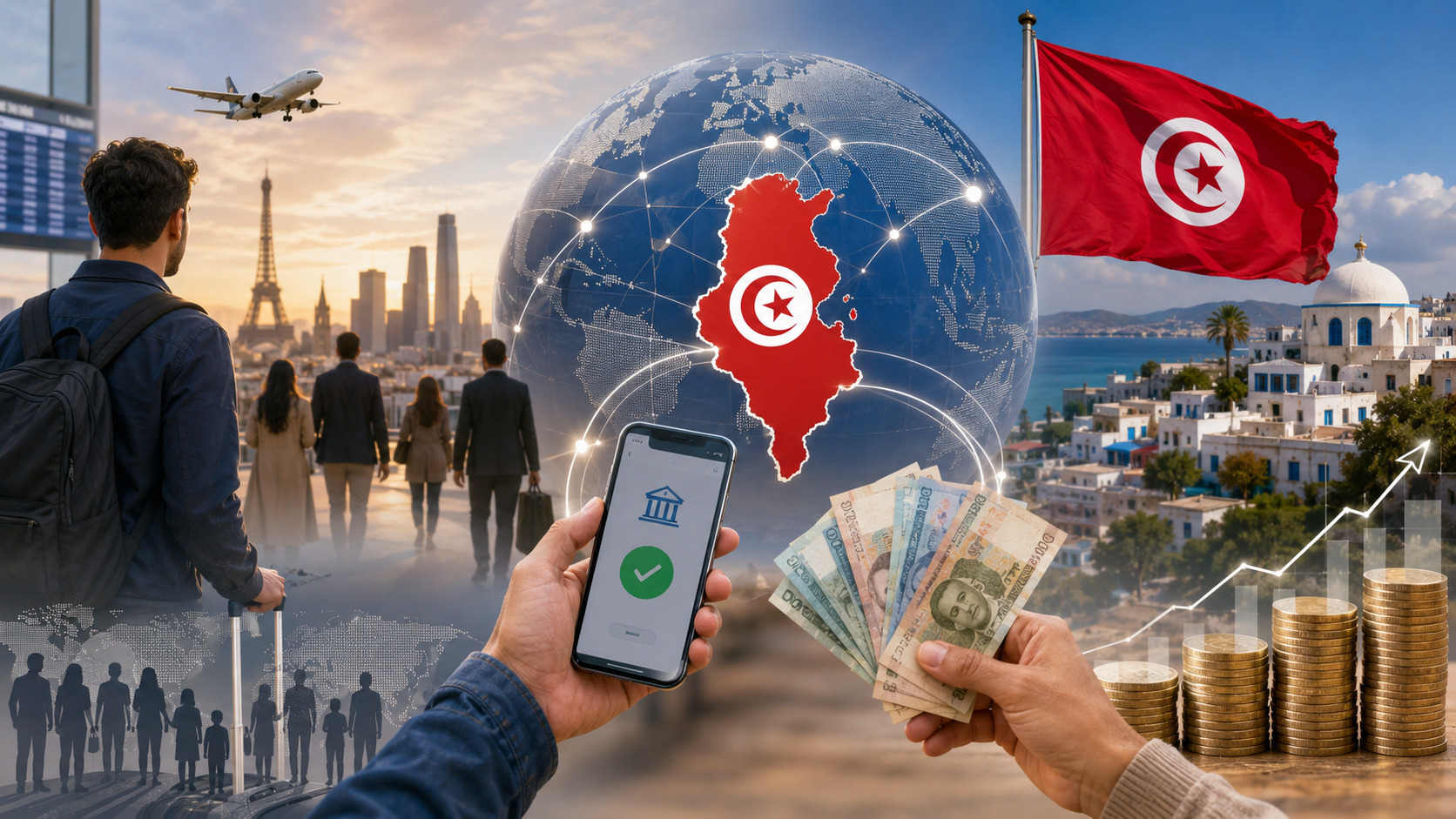 Tunisiens résidant à l’étranger : près de 9 milliards de...
