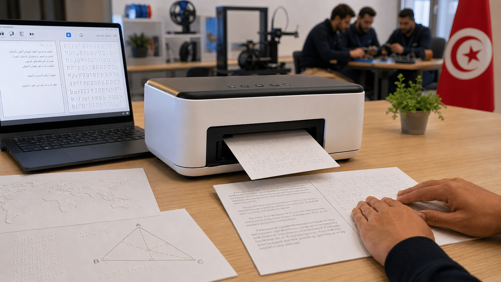 Tunisie : une imprimante Braille personnelle et abordable, une première...