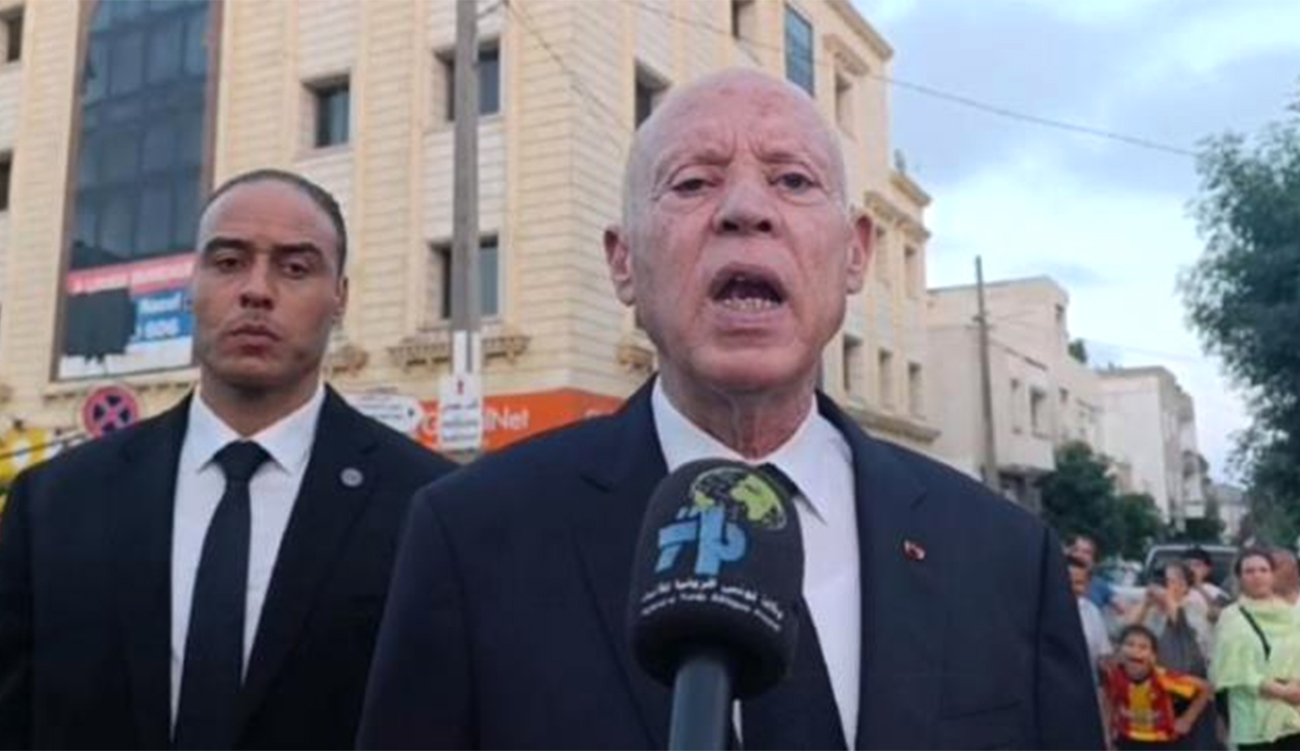 Le Président  de la République Kaïs Saïed effectue une...