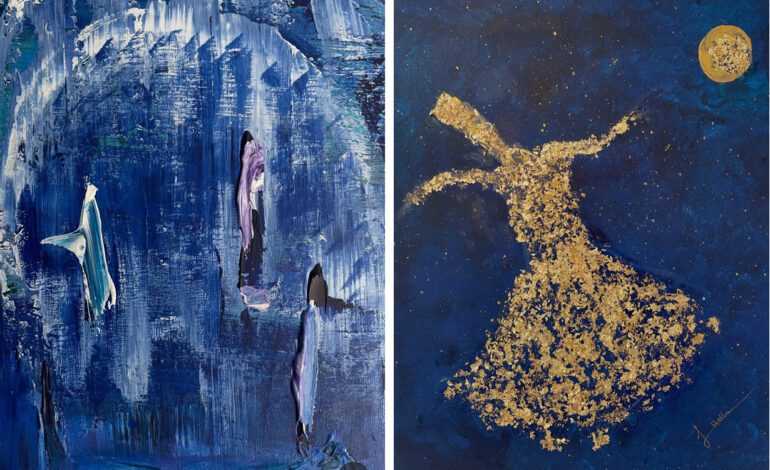 A la Galerie « Imagin » : Le bleu de Hella