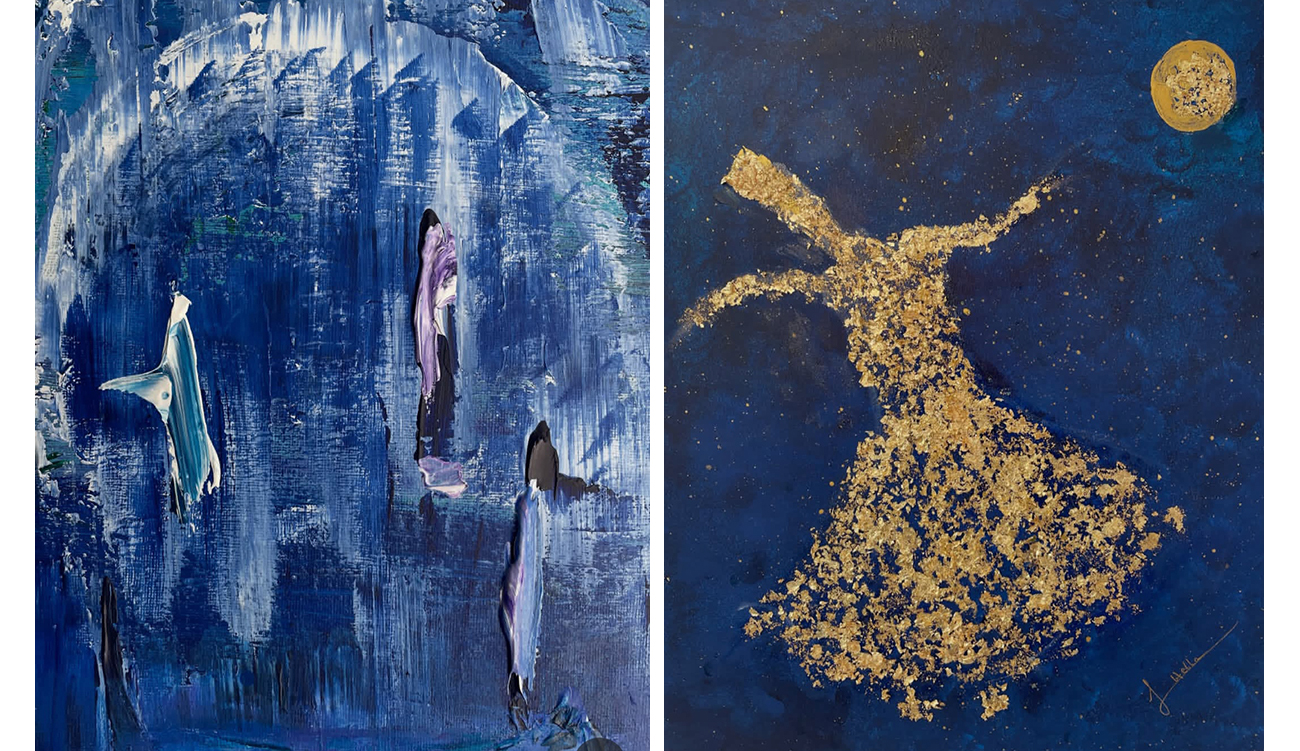 A la Galerie « Imagin » : Le bleu de Hella