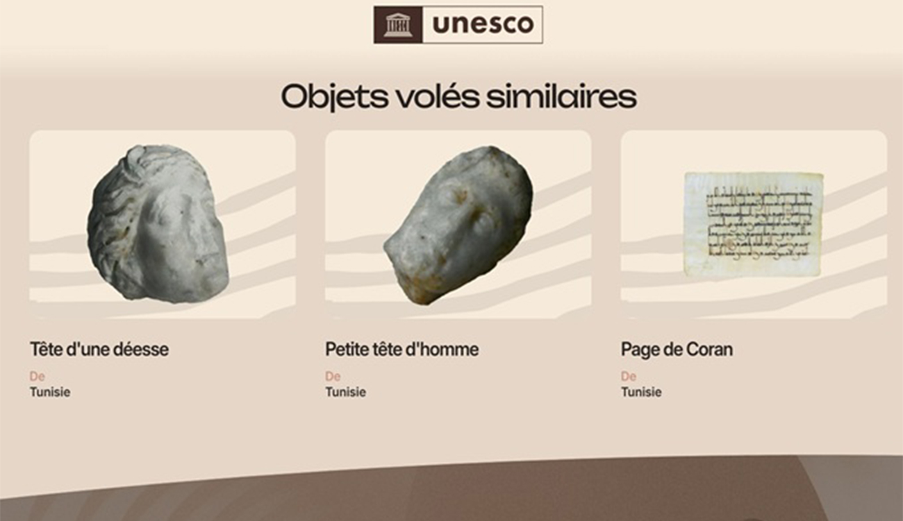 Musée virtuel des biens culturels volés de l’UNESCO : Trois...