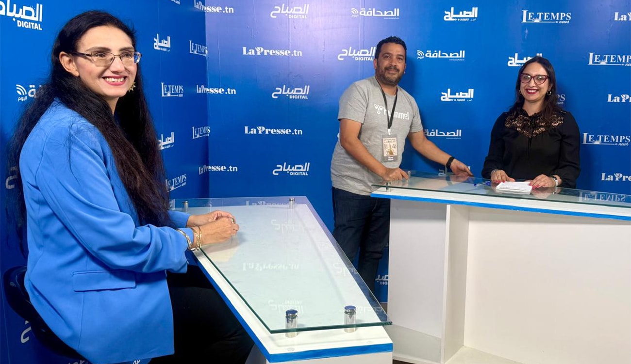 Le studio «  La presse » à la  40e édition...