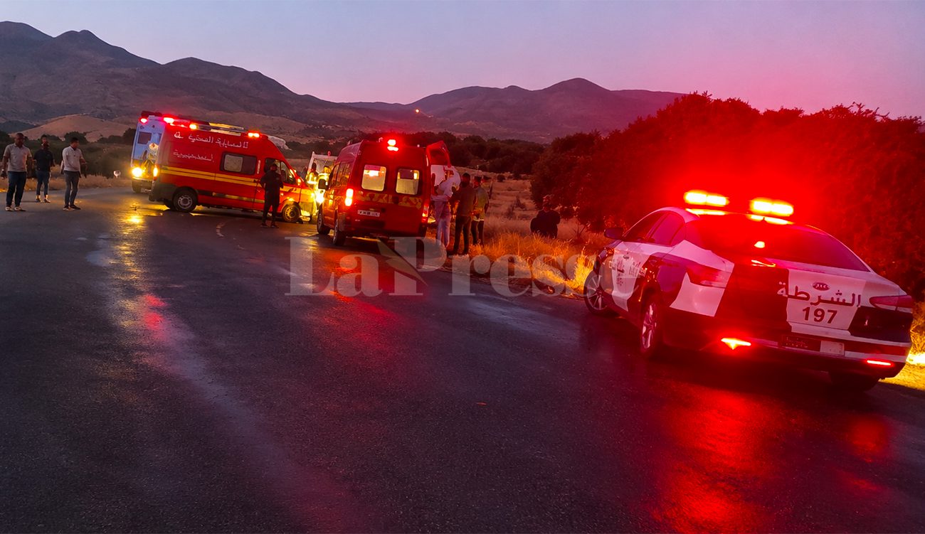 Zaghouan : 27 blessés dans le dérapage d&rsquo;un bus d&rsquo;ouvriers...