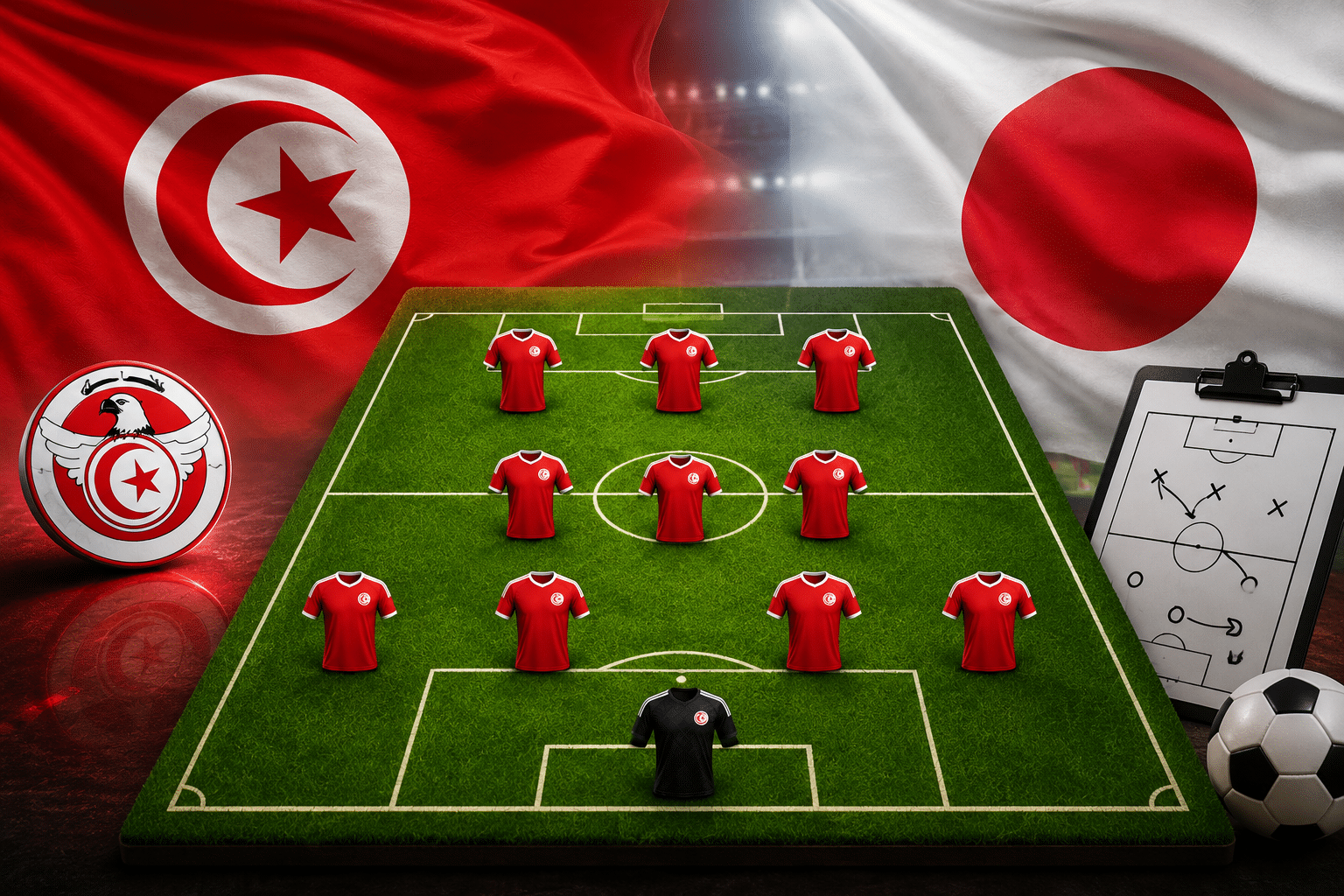 Tunisie–Japon : la composition probable des Aigles de Carthage