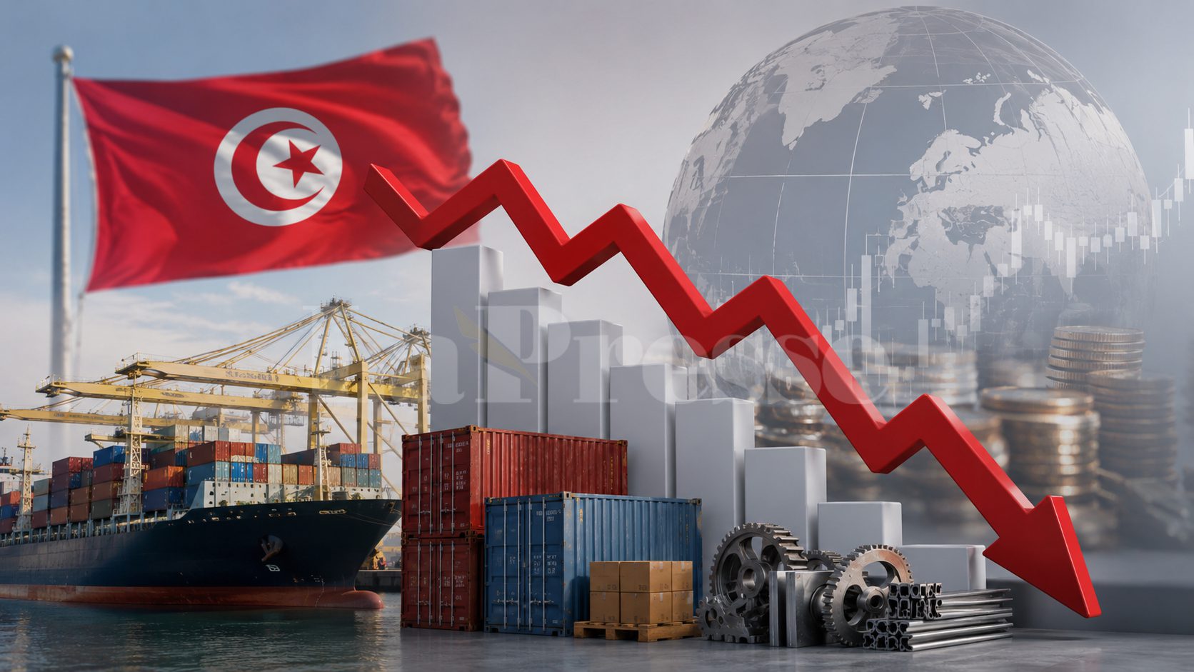 Le déficit commercial de la Tunisie s’alourdit à 10,4 milliards...