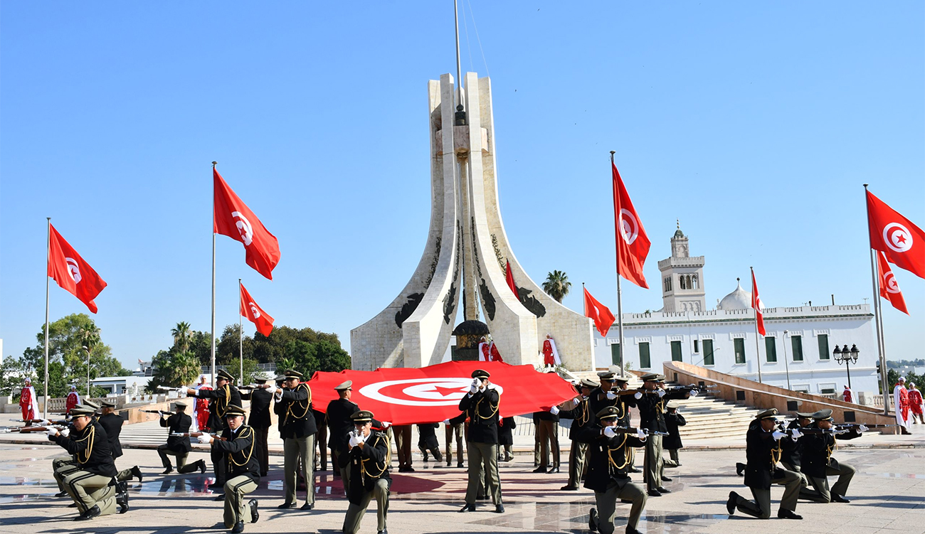 Le drapeau national levé à la Kasbah pour le 70e...