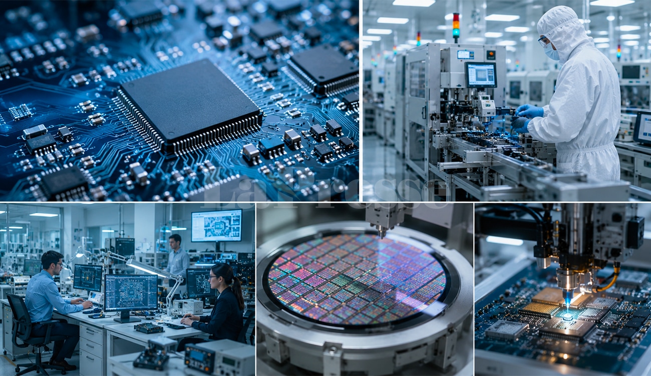 Industrie électronique : Deux unités de semi-conducteurs et quatre centres...