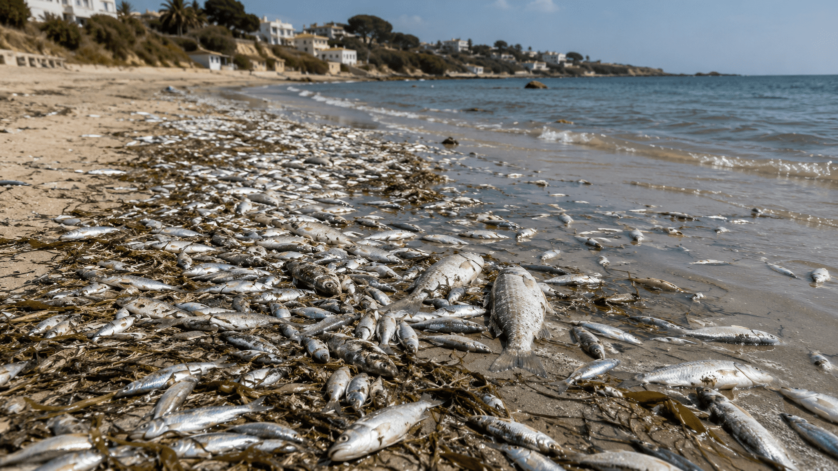 Mortalité massive de poissons à la plage de Soliman 