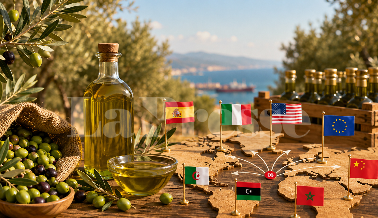 Huile d&rsquo;olive : Trois pays accaparent plus de 70% des...