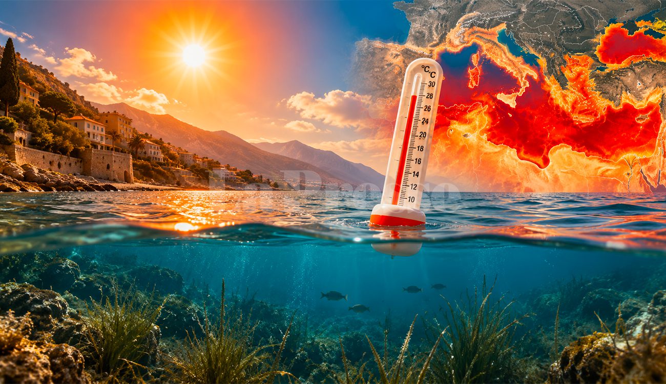 Une hausse précoce de la température de l&rsquo;eau en Méditerranée,...