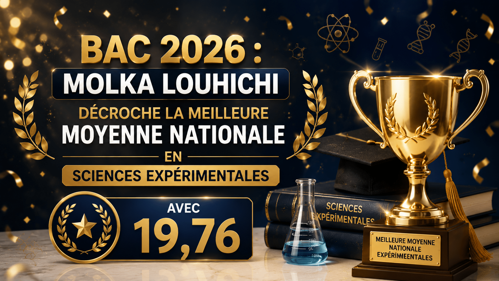 Bac : Molka Louhichi décroche la meilleure moyenne nationale en...