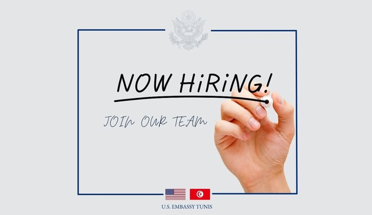 L’ambassade des États-Unis à Tunis recrute : plusieurs postes ouverts