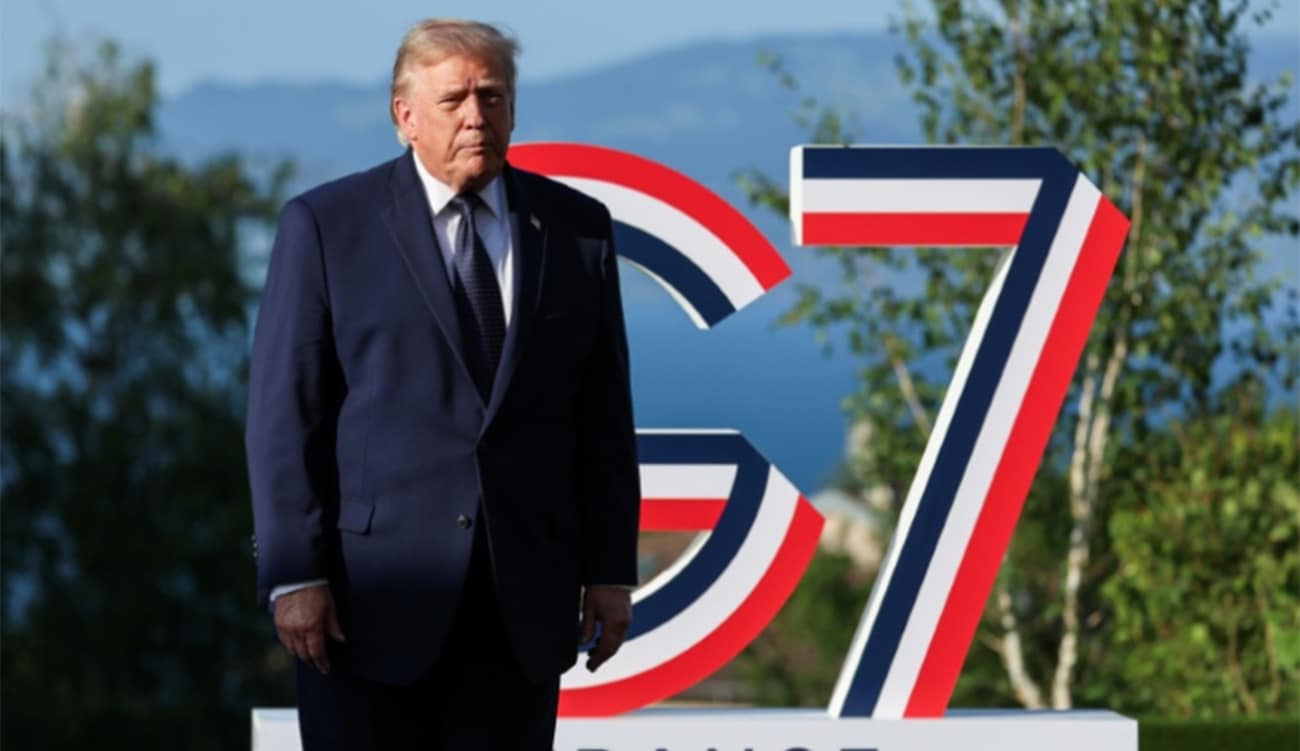 Depuis le sommet du g7 à Evian-les-bains : Trump affirme...