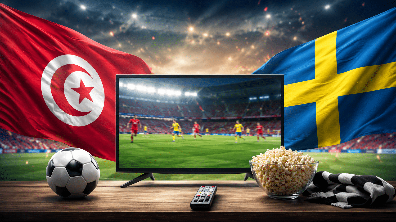 Tunisie–Suède : où suivre le match du Mondial 2026 en...